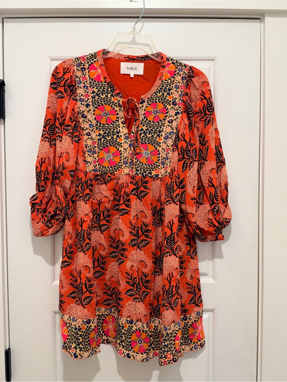 ba&sh Women’s Gaia Multicolored Floral Tunic Mini Dress